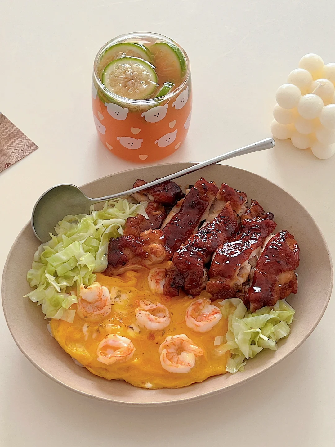 🔥被全家人追着要配方的鸡腿虾仁滑蛋饭！