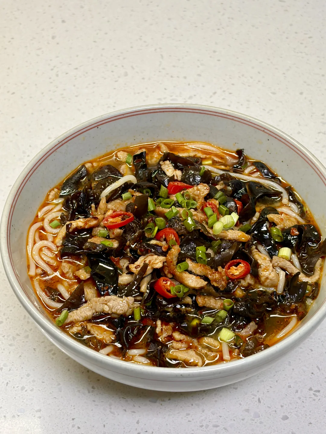 巨巨巨好吃的木耳肉丝粉，附详细做法～
