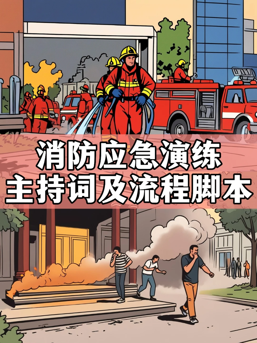 体制内：消防应急救援演练主持词及流程脚本