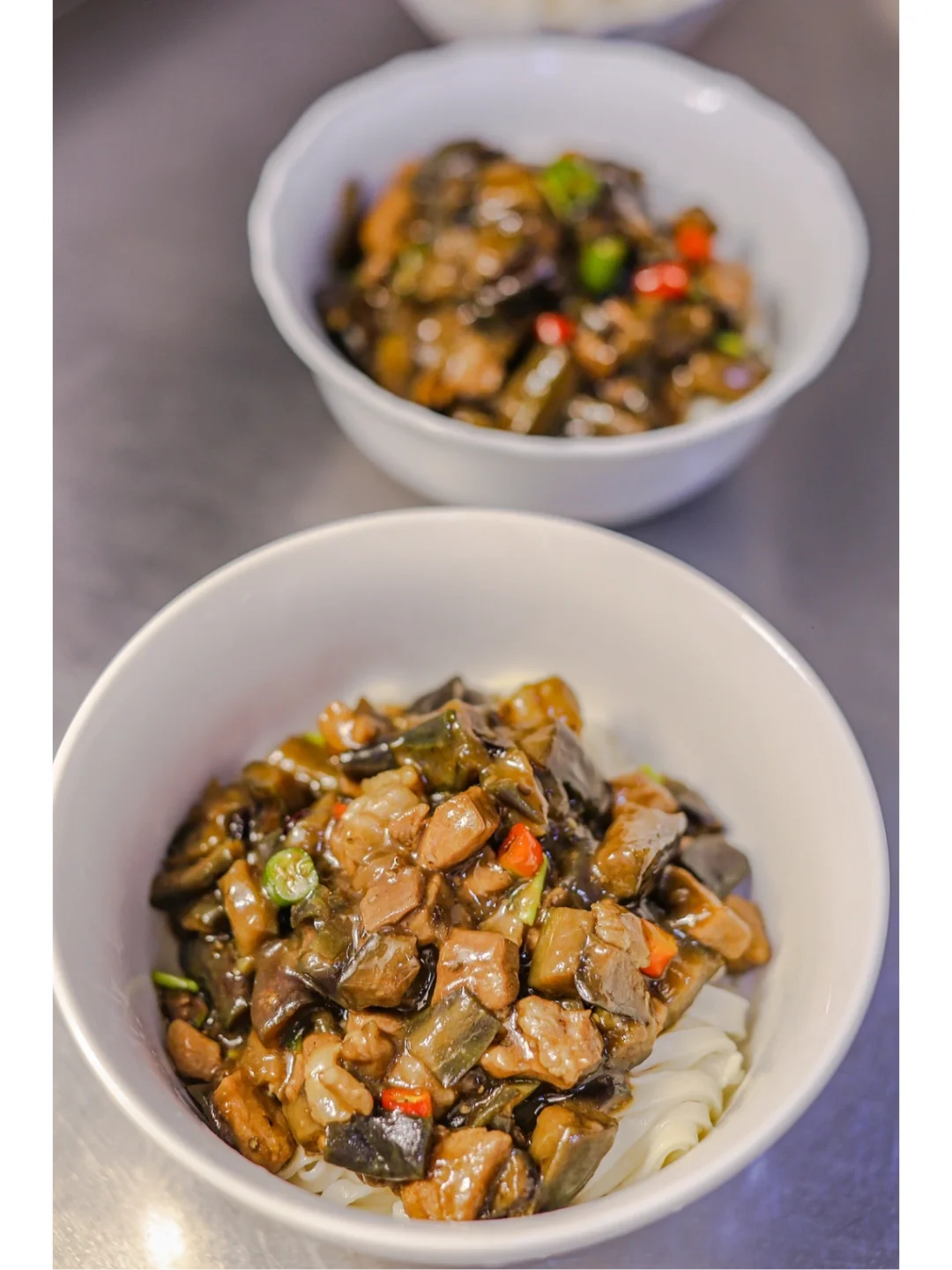 妈妈做了50多年的茄子肉丁打卤面（146）