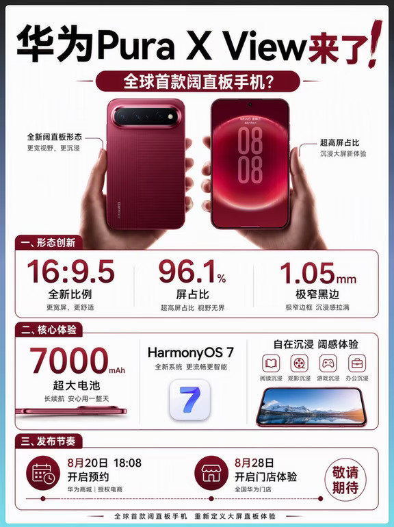 华为Pura X View来了