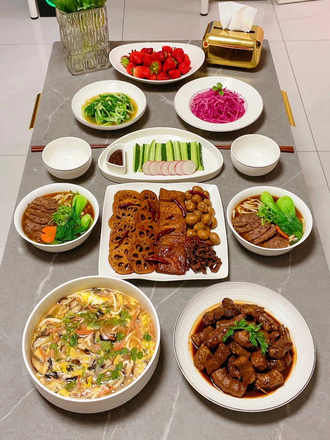 香迷糊系列｜㊙️自制卤味🌟牛肉面🌟酸辣汤