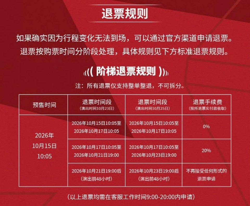 bs演出#肖战二开不予退票守护的是粉丝权益#👍🏻
二开不退票是为斩断黄牛反复囤票退票的漏洞；而网传25万天价票是造谣，造谣者无票源只为引流，已经被公安通报处罚。热度高，谣言更容易扩散，治理动作公开，所以相关消息曝光度更高，规则的初衷，是守护普通粉丝公平抢票的机会。 ​