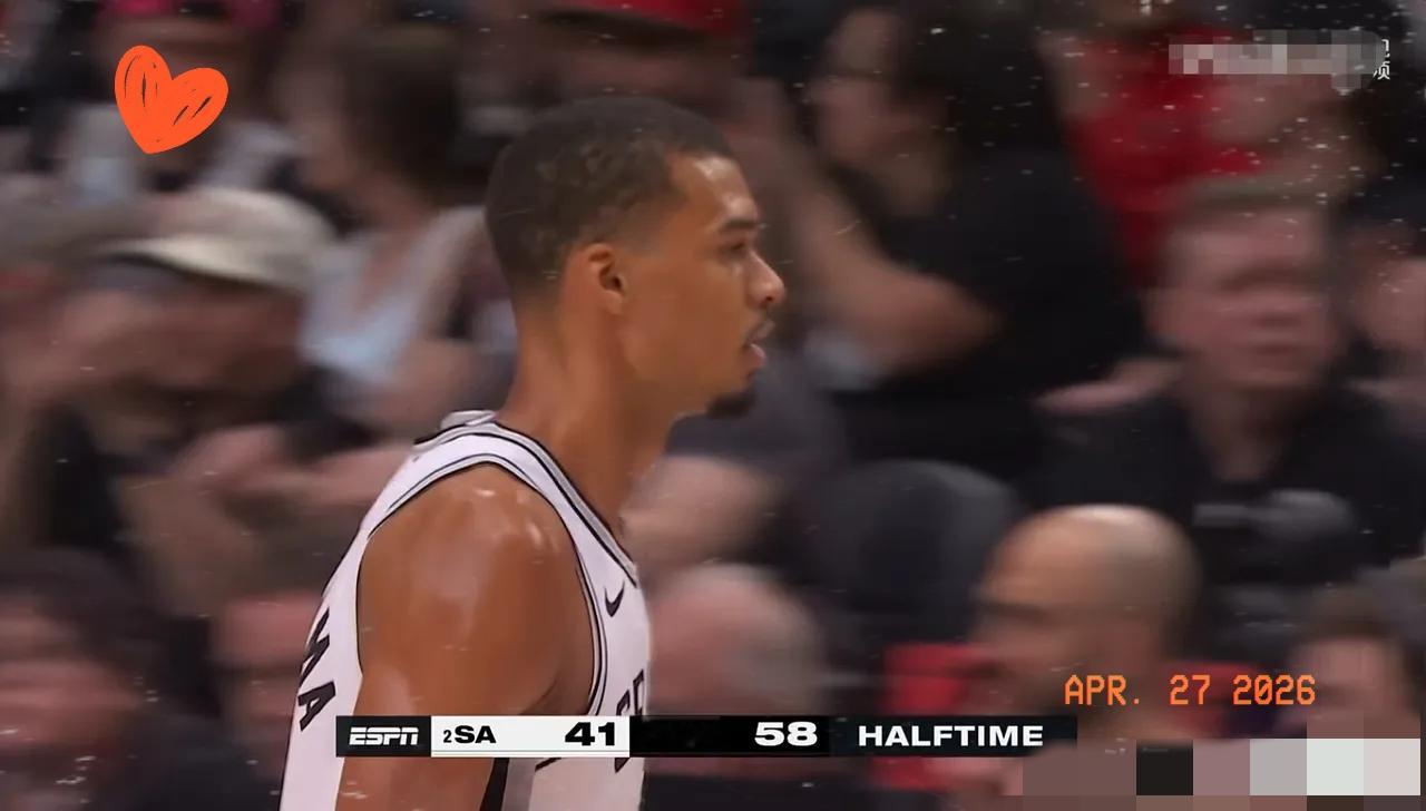 谁能想到马刺半场会被直接打崩啊！文班亚马仓促复出真的太吃亏了！ 季后赛...