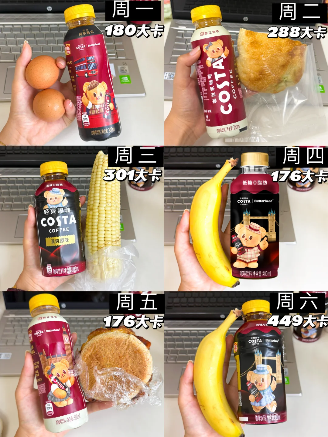自律牛马一周早餐低卡（自用版本）
