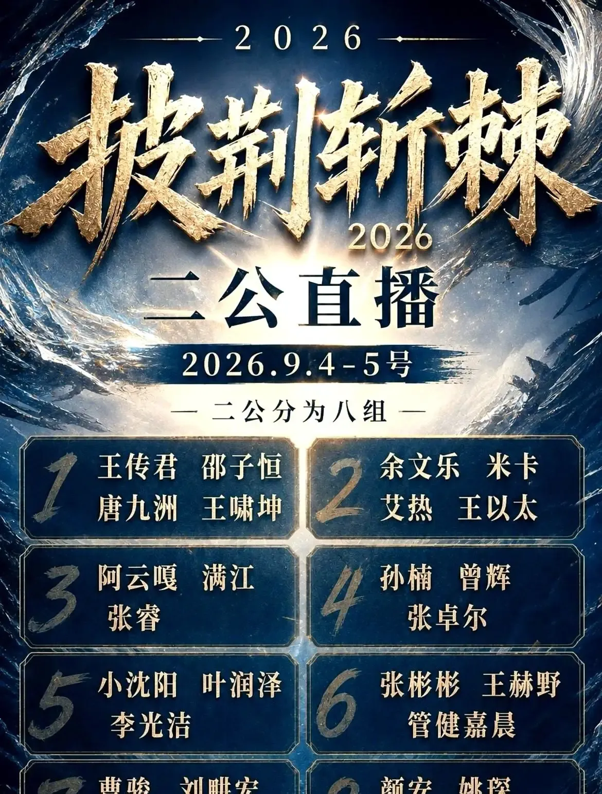 叶润泽的行李箱，大概率是已经合上了。

披哥2026的二公淘汰局，连装都不装一下。

这就是娱乐圈最生猛的职场潜规则：没人气，你连呼吸都是错的。

一公个人喜爱度垫底的时候，其实命运的铡刀就已经举起来了。

很多时候不是你不努力，是你站的位置太靠后了，灯光一打，先看见的永远是前面那几个名字。小沈阳、