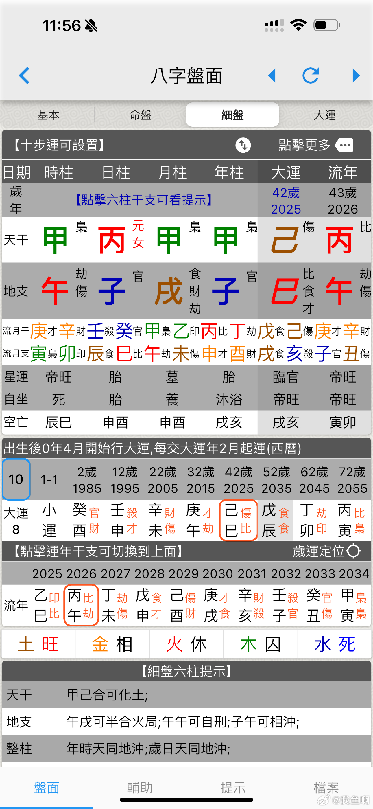 运势往低走了。  这两个盘，蛮像的，婚姻宫又合，有婚运。之后离婚再各自...
