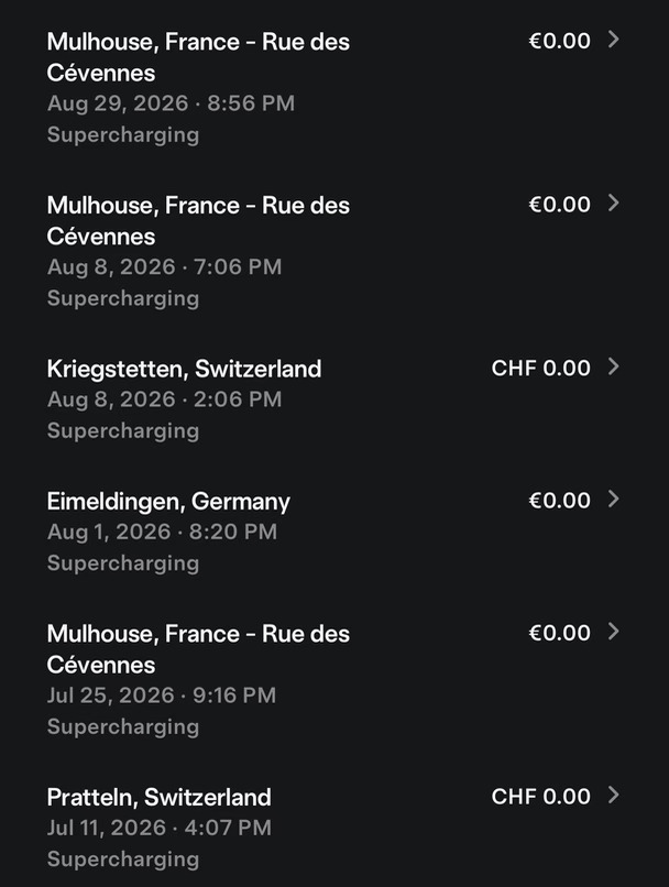 特斯拉在欧洲的“油价”竟然是 €0.00 欧元？！