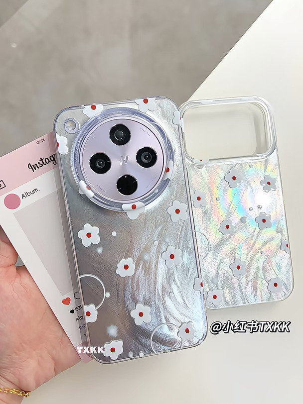 小花朵闪闪手机壳
