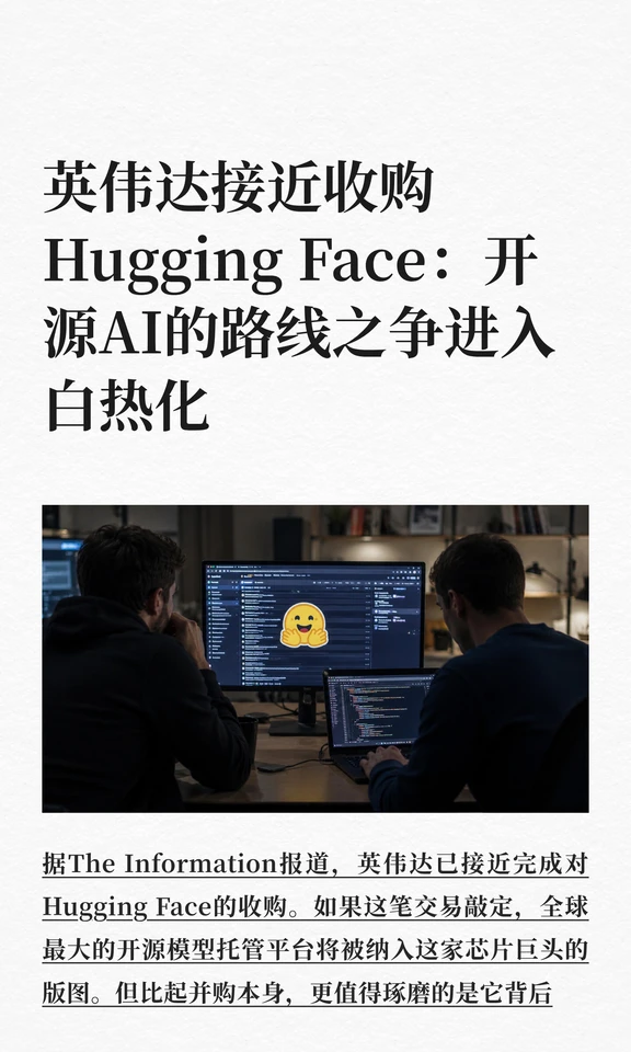 英伟达接近收购Hugging Face