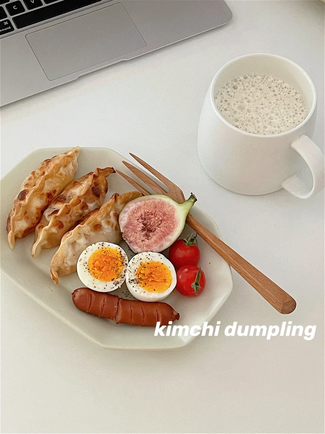今日份早餐拼盘🥣김치泡菜煎饺