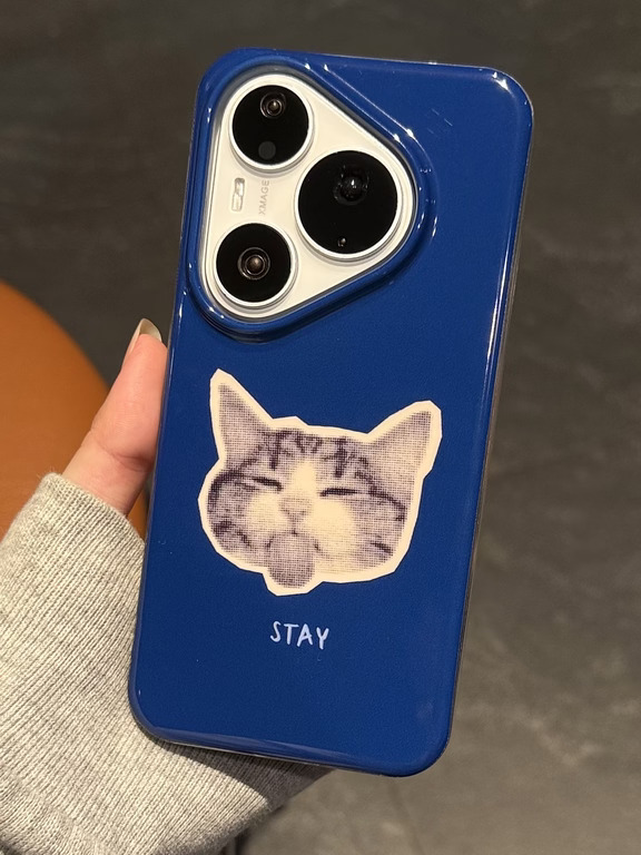 深蓝💙吐舌小猫🐈~华为Pura90pro又可爱啦！！