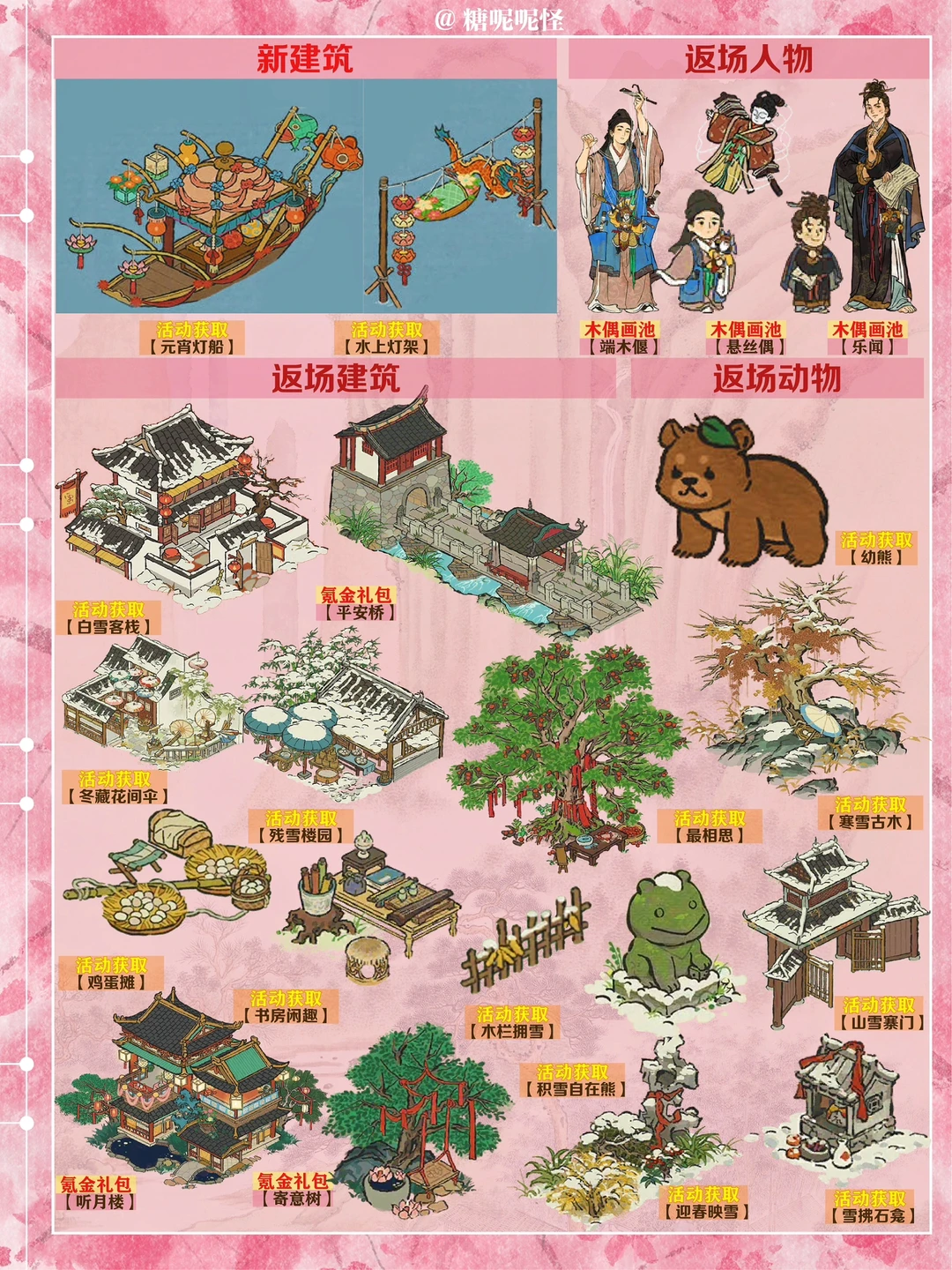 今日起（2月7日）江南百景图活动一览图‼️