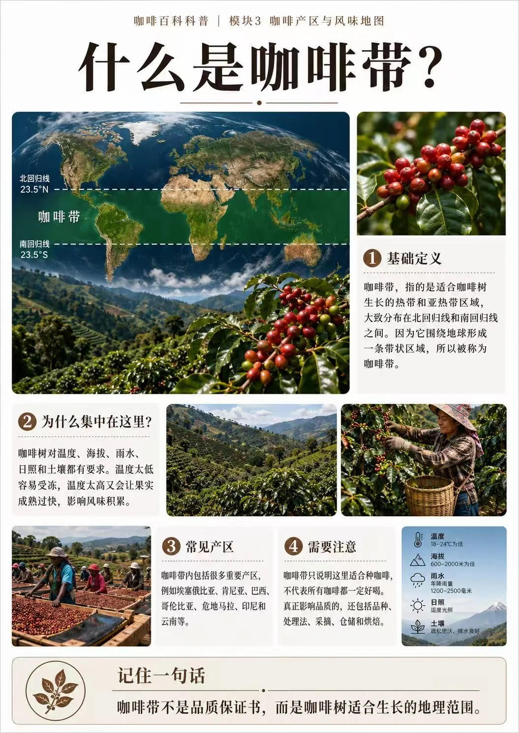 咖啡带是什么？咖啡带的种类