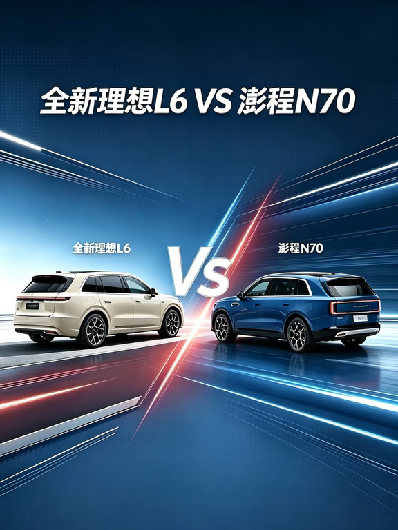 一图看懂｜全新理想 L6 与澎程 N70 怎么选