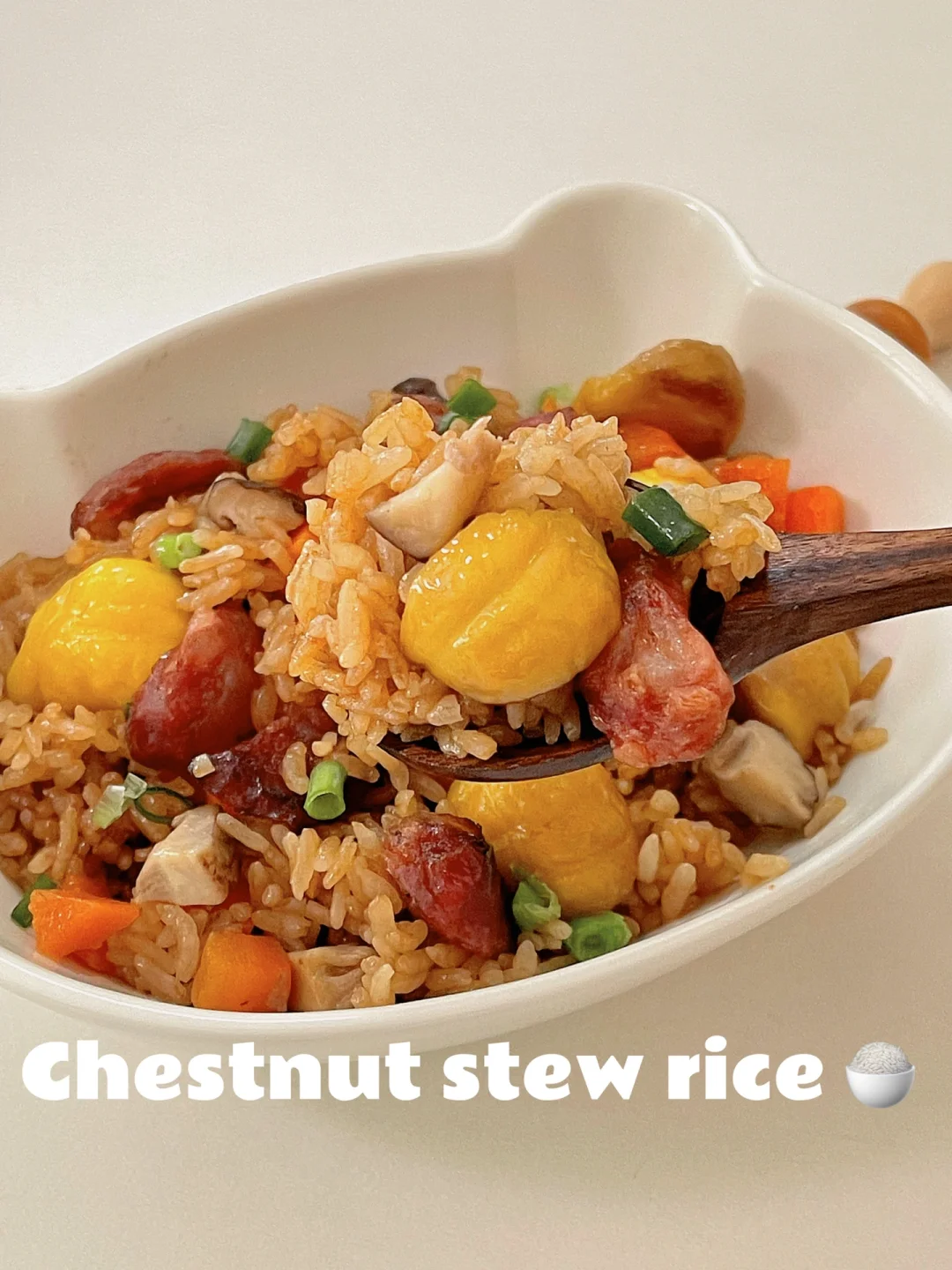 🌰秋天来碗板栗焖饭，好吃到一锅端‼️