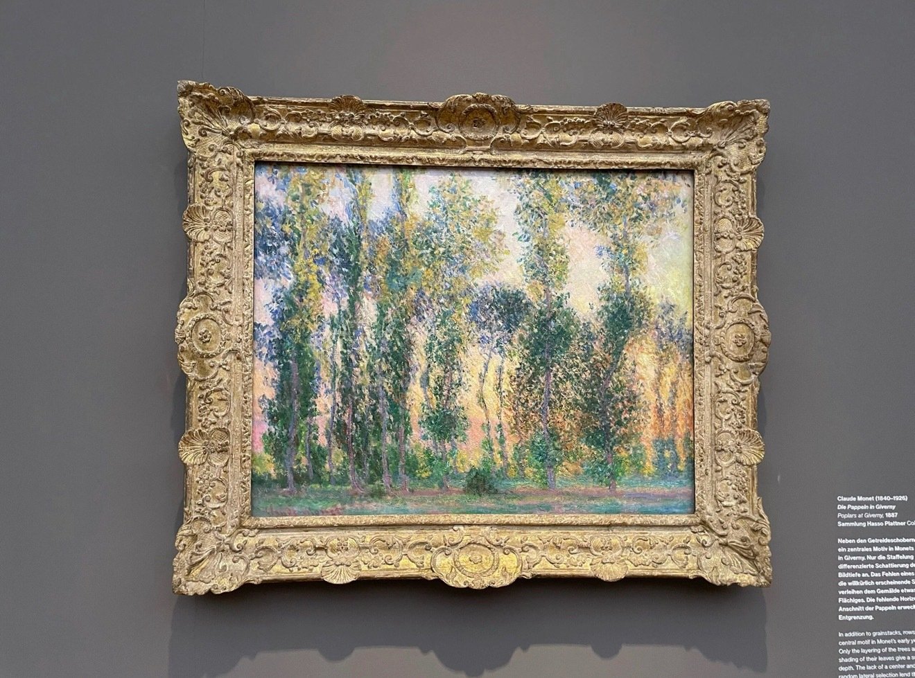 Claude Monet｜Poplars at Giverny ​