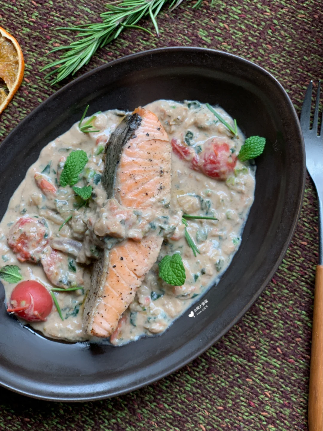 自制低热酱💁🏻‍♀️|🇮🇹托斯卡纳香煎三文鱼