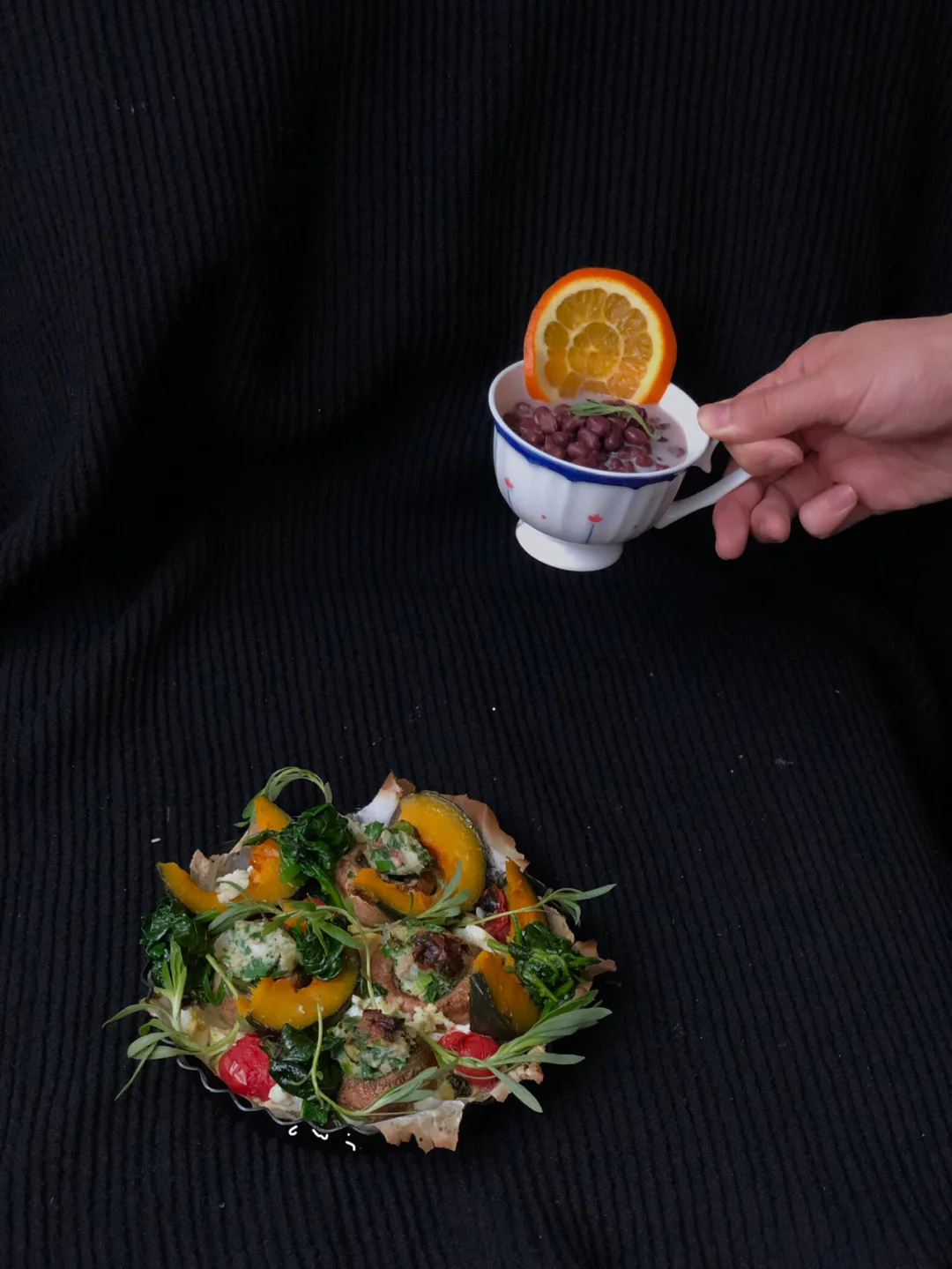 🌾低热蔬菜杂盘 温沙拉🥗美肤🧚‍♀️红豆羹