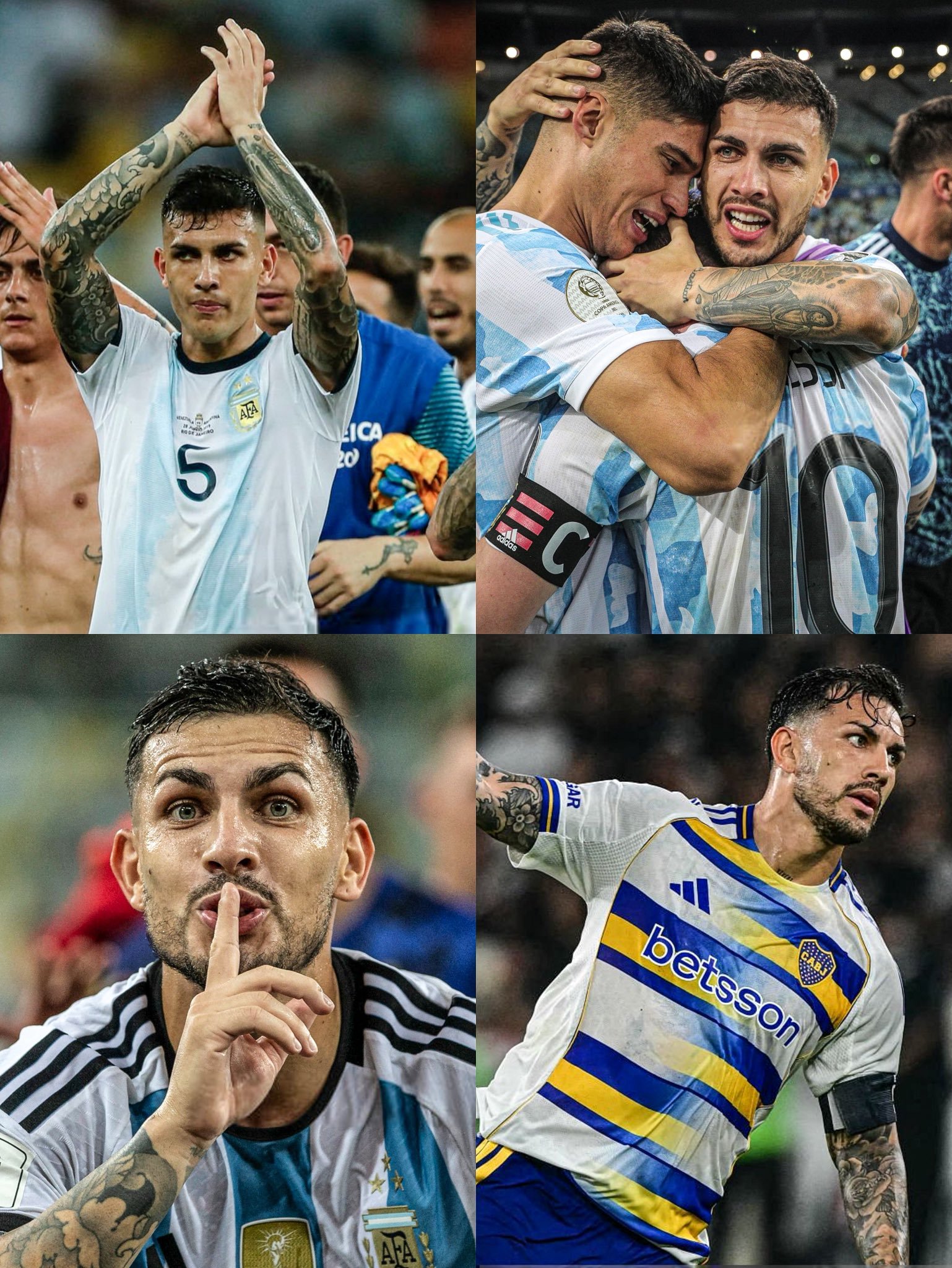 🇦🇷🏟️ 莱安德罗·帕雷德斯在马拉卡纳球场出战的比赛，保持全胜！！

🔝 随着博卡青年击败瓦斯科达伽马，这位阿根廷中场在他出战这座巴西传奇球场的4场比赛中，豪取 4连胜：

✅ 2-0 胜 委内瑞拉 (2019年) ✅ 1-0 胜 巴西 (2021年) ✅ 1-0 胜 巴西 (2023年) ✅ 3-1 胜 瓦斯科达伽马 (2026 ​