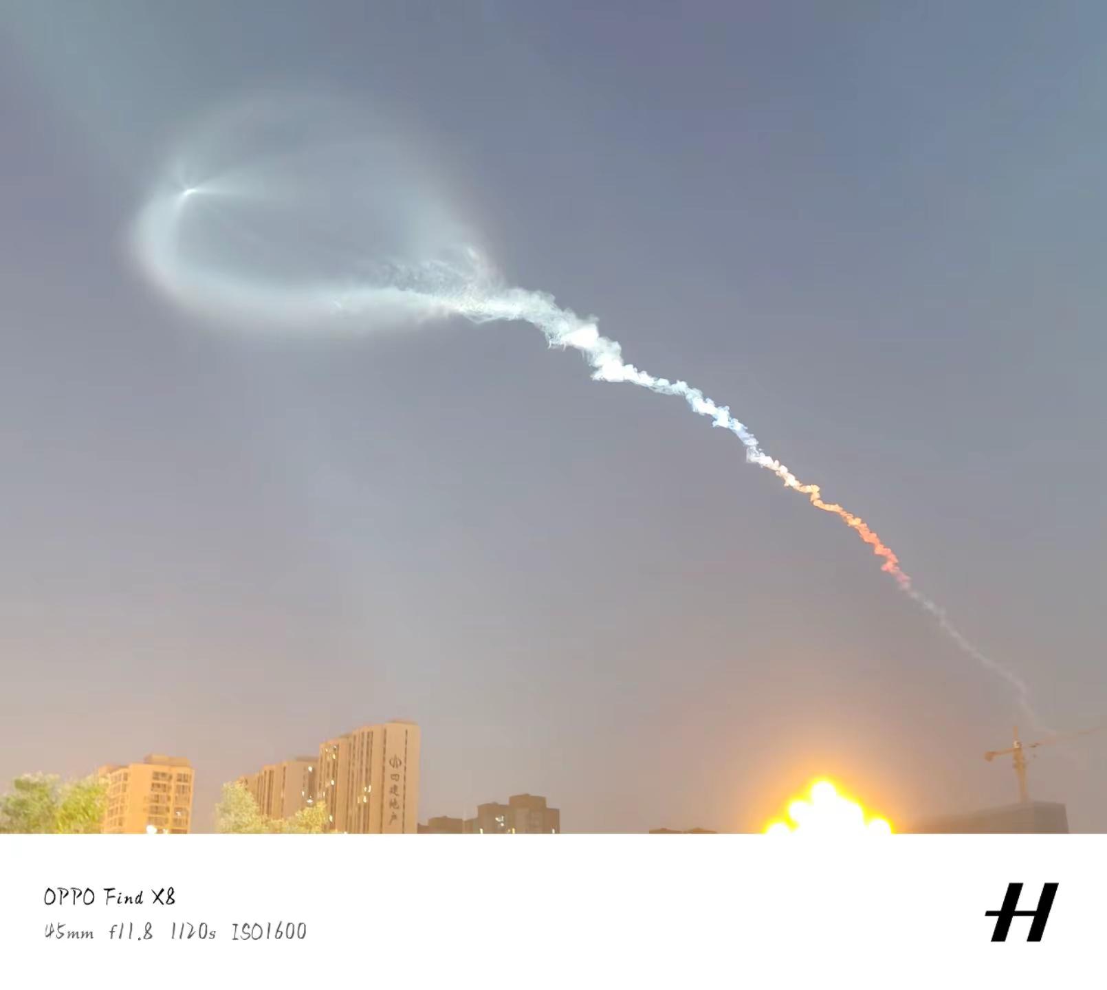 有幸目睹长征六号甲在太原卫星发射中心发射。
