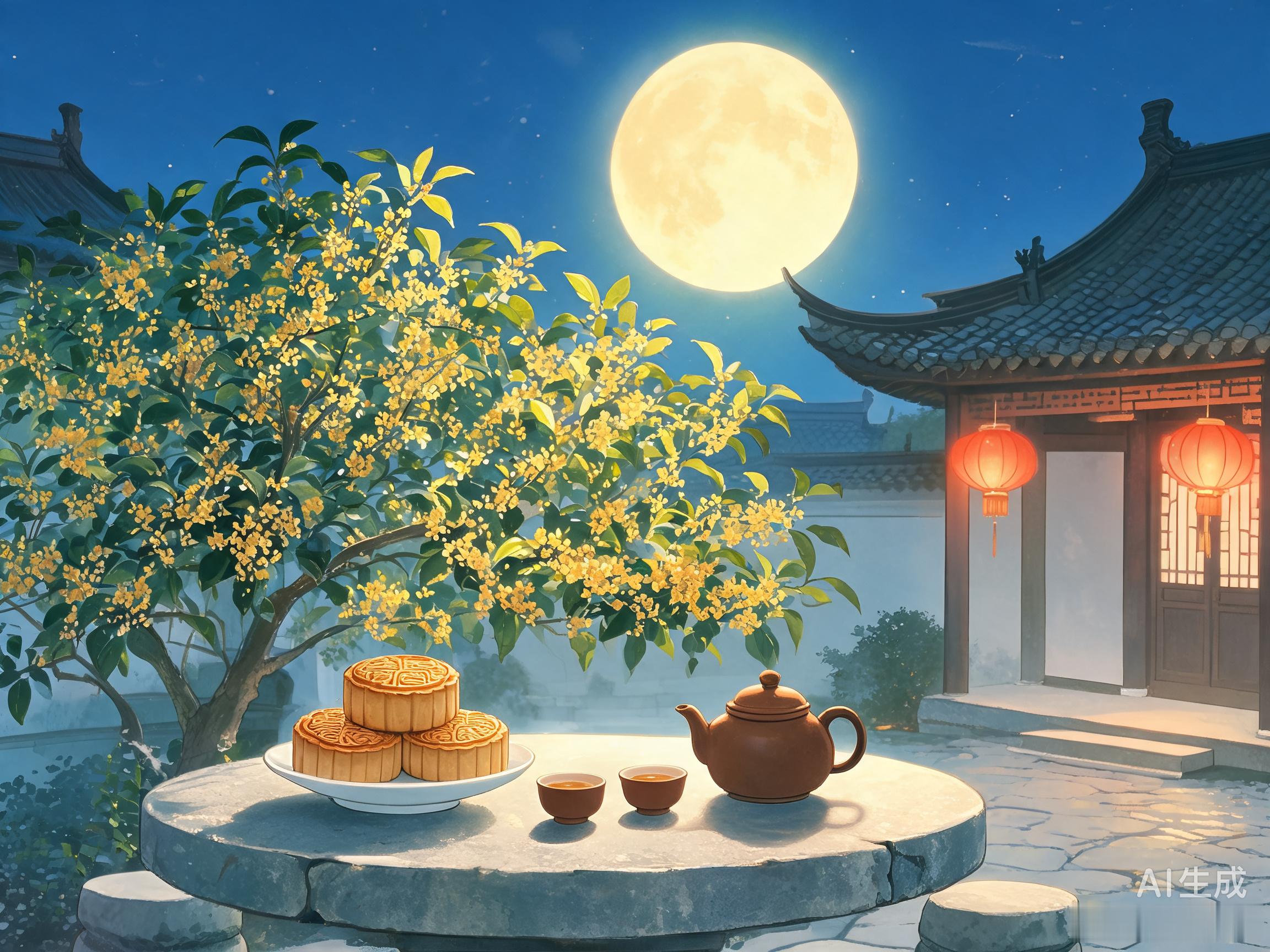 中秋快乐呀🌕✨今天的月亮，适合配一杯桂花酿、一桌家常菜，和身边最重要的人。不管此刻你在哪里——是赶路回家刚坐下，还是异乡抬头望月，都愿你今晚被温柔包围。团圆的、独处的、在路上的，都是好中秋。🥮🏮 ​​​