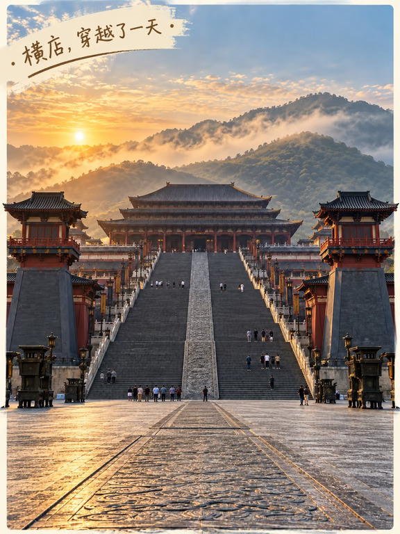 横店，穿越了一天