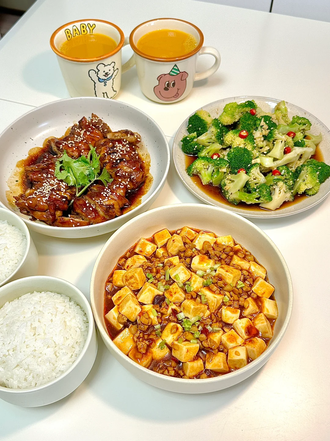 二人食｜肉末豆腐➕照烧鸡腿🍗好好吃✨