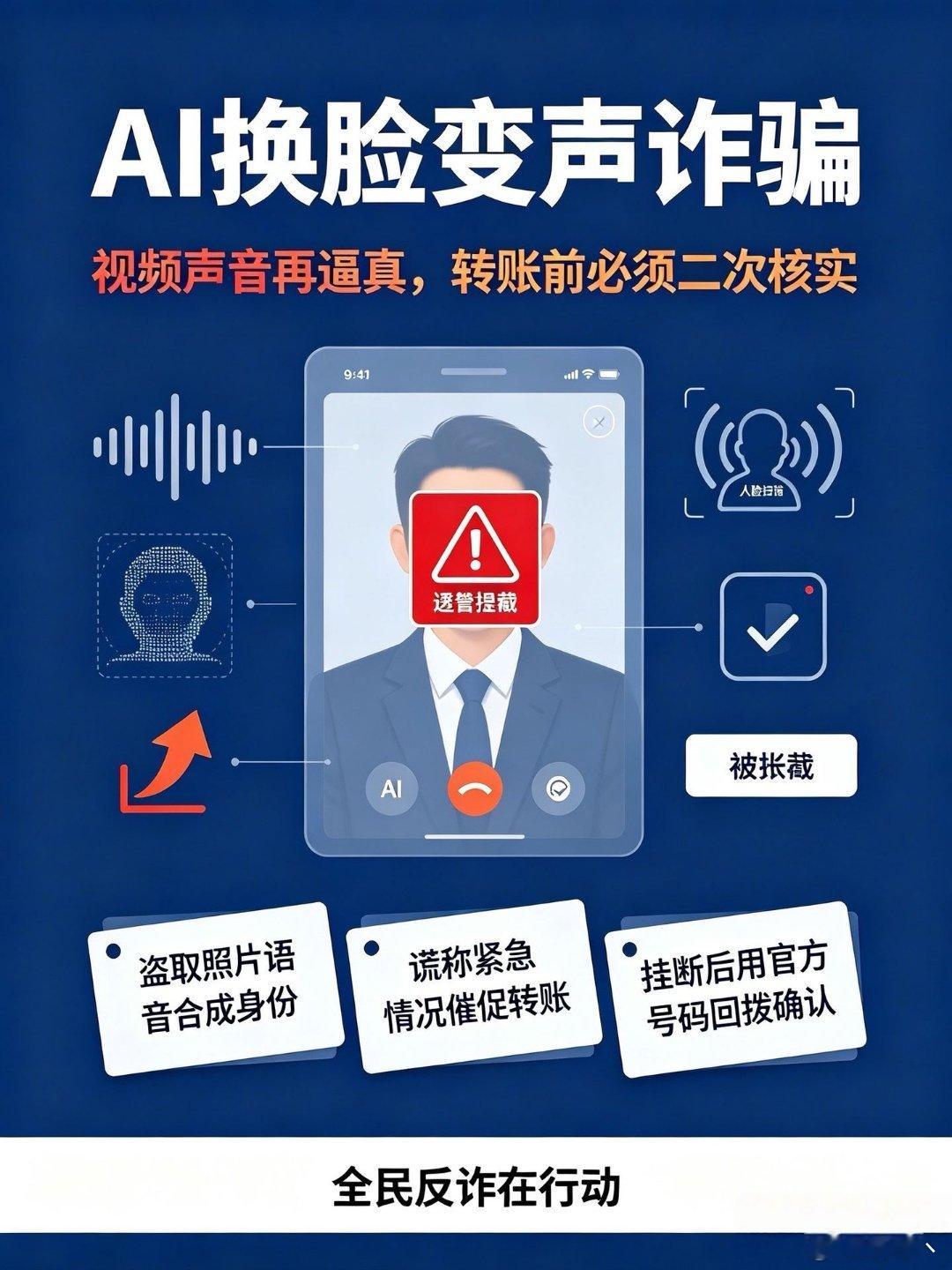 #骗子精准利用女性安全感需求#
央视曝光AI相亲骗局，骗子利用大家对安稳伴侣的期待，用AI生成虚假人设实施诈骗。现在视频都是假的了，一定要理性恋爱！涉嫌资金问题一定要慎重！守住钱袋子，远离诈骗陷阱。 ​