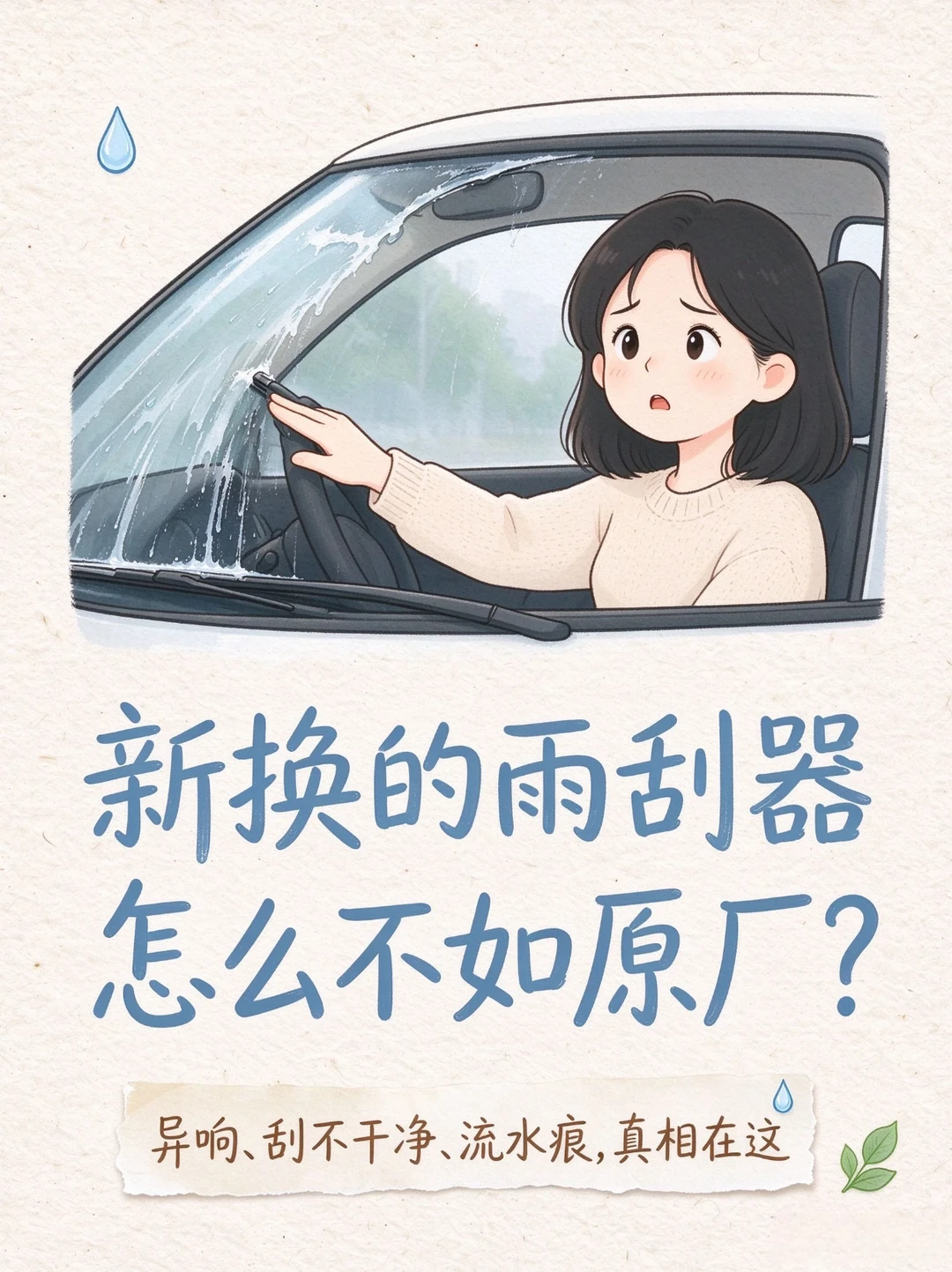 新换的雨刮为什么不如原厂？