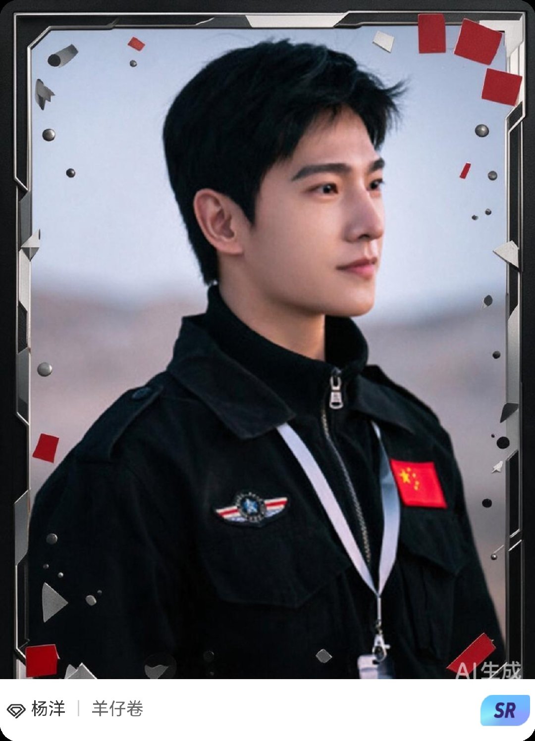 #杨洋[超话]##赛博咕卡一键新装#『杨洋』超话上新咕卡玩法！
输入DIY想法，专属边框装饰自动生成，操作简单，效果惊喜。
点击 ​
