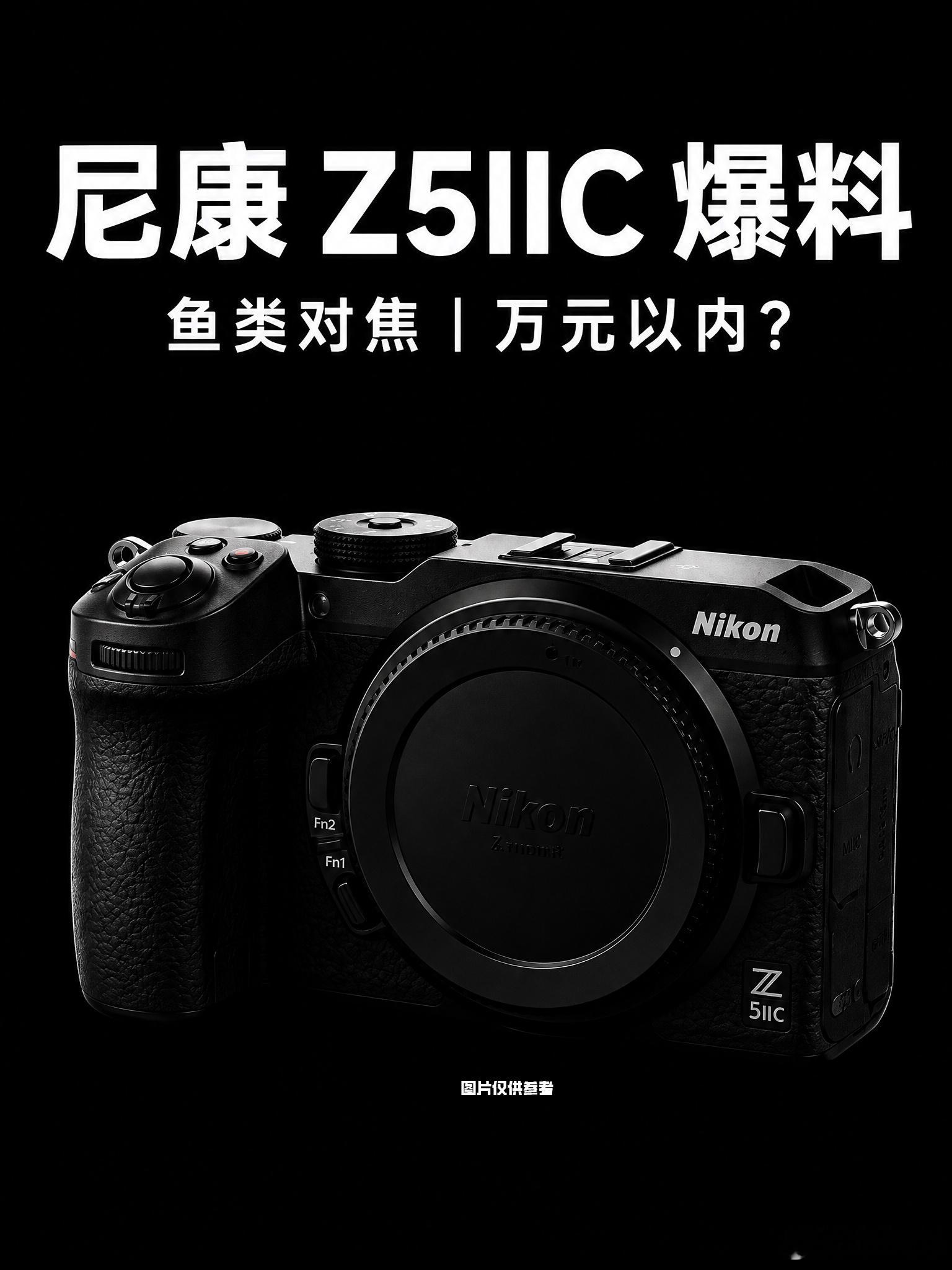 尼康Z5IIC 明日发布？对标a7C II？售价爆料

昨天，Nikon Rumors 报道了尼康 Z5IIC 的定价信息：
这台没有取景器的全画幅新机，美元售价将低于 1600 美元（约 1.07 万元），显著低于索尼 a7C II 的 2498 美元。
同时透露，官方大概率在 9 月 24 日（也就是明天）正式公布。
美元价只是起点，大家真正关 ​