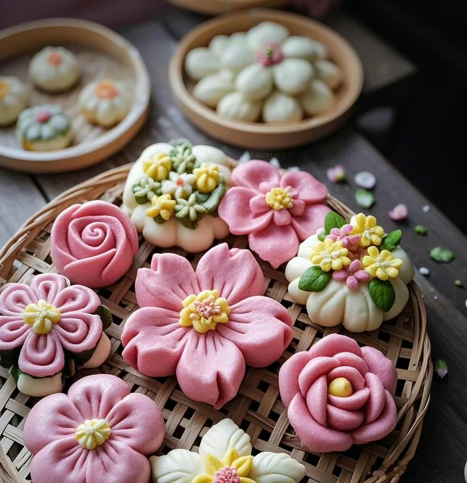 把花馍做成这样都舍不得吃了手艺太巧了。 ​​​
