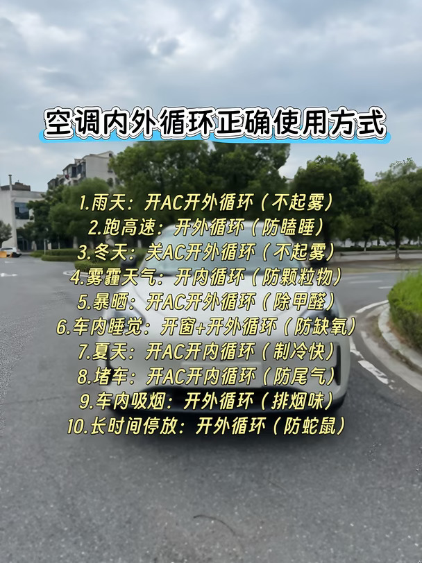 星愿空调内外循环使用方法#每天一个用车知识 #内外循环的正确使用方法 #吉利星愿 #星愿 #用车小常识