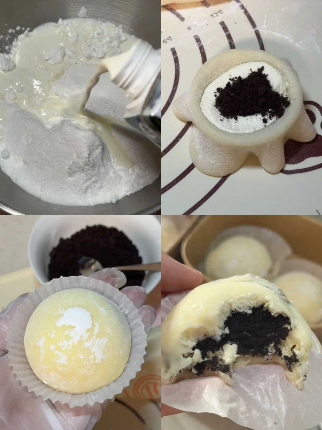 吃一百次都不会腻的奥利奥雪媚娘配方🌷