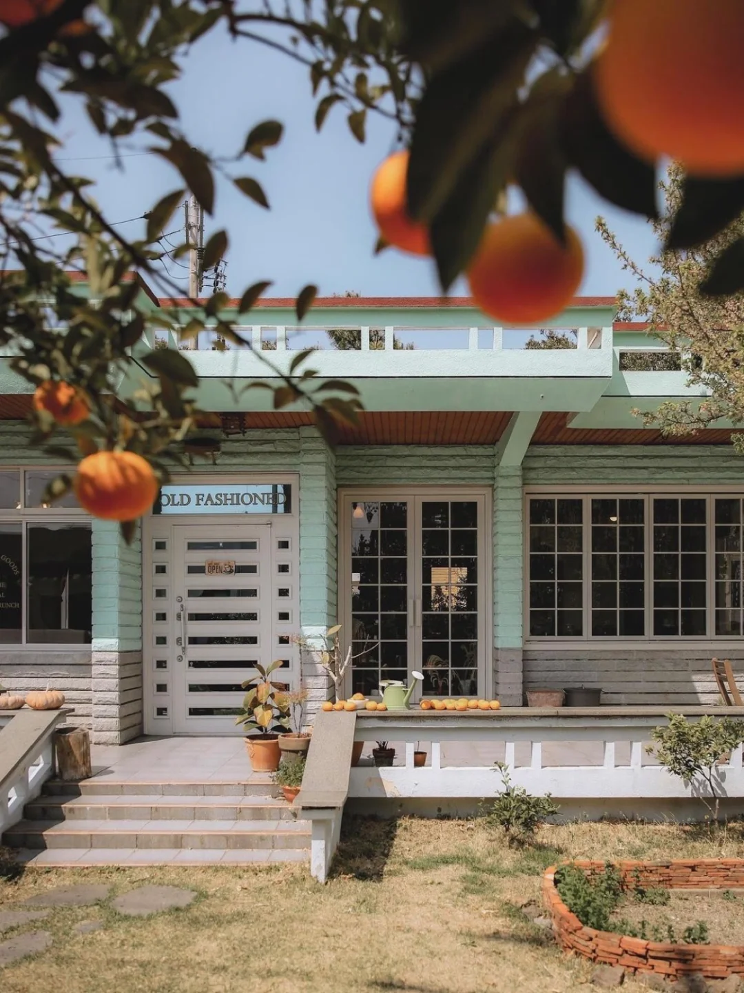 济州岛上的复古美式乡村小房子