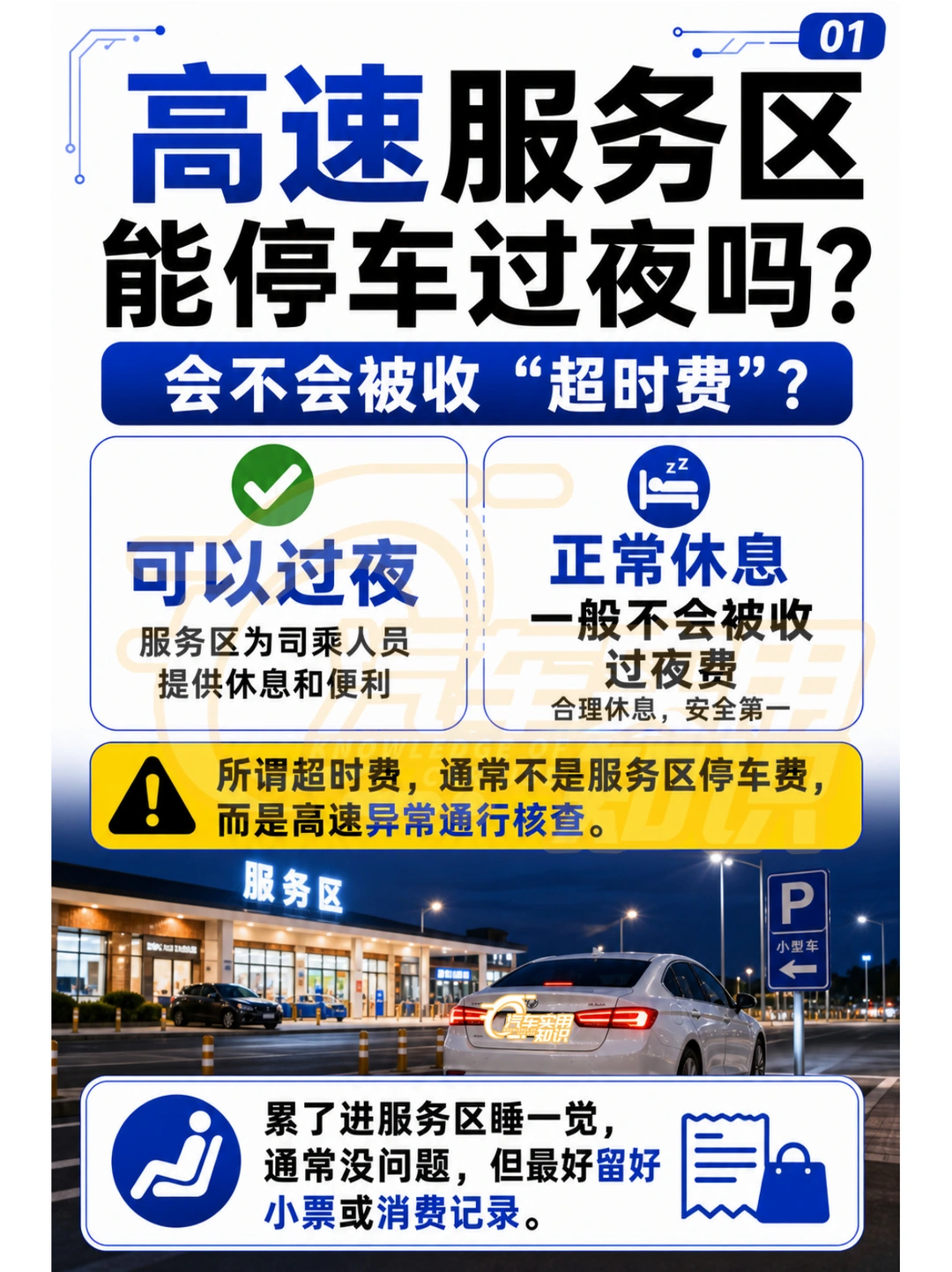 在高速上睡觉会不会收超时费？
