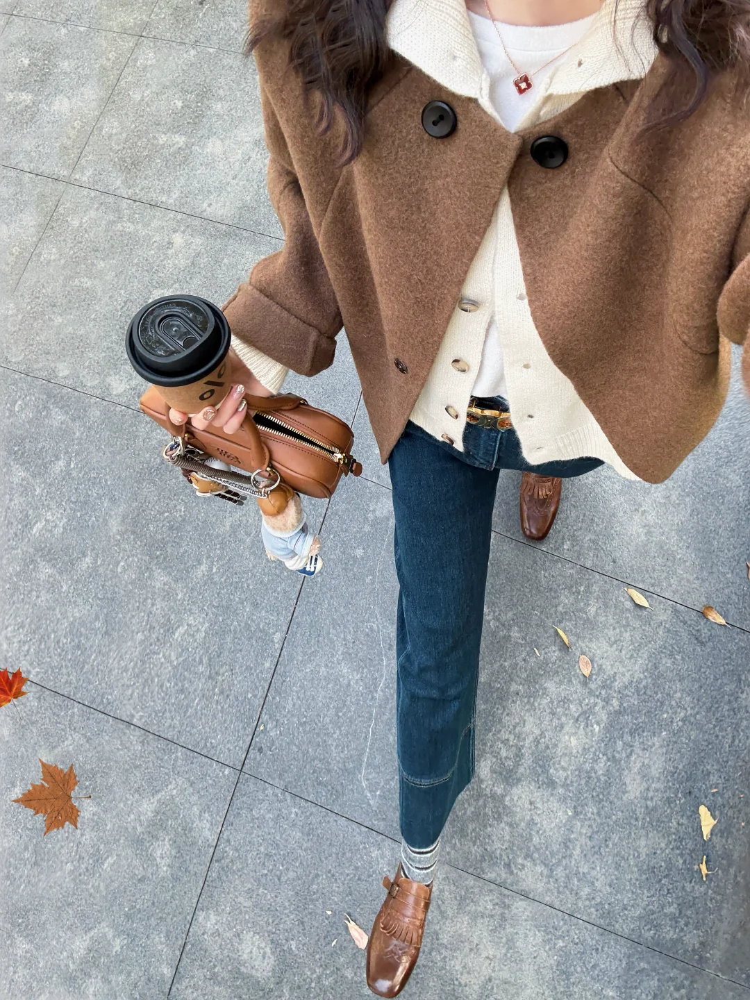 冬天穿的漂亮大衣🍂基础款叠穿也太绝了叭！