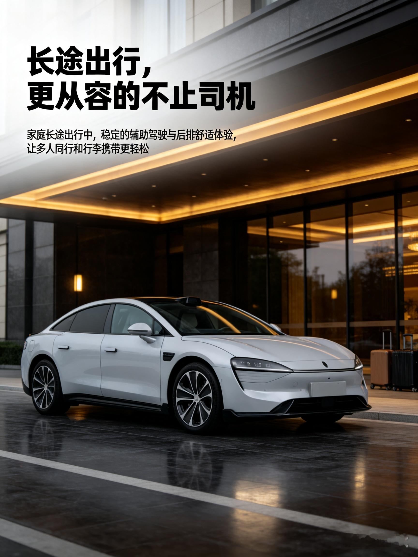 智界S7很适合长途结伴出行，平顺的行驶质感能减轻长时间坐车的疲惫，辅助功能也可以分担驾驶员的压力。不过轿跑造型会压缩后备箱的垂直高度，大件行李不太好放置。计划长途自驾时，要提前规划行李摆放，也建议试驾时长时间乘坐，亲身感受连续赶路时的乘坐感受。【来自懂车帝车友圈】