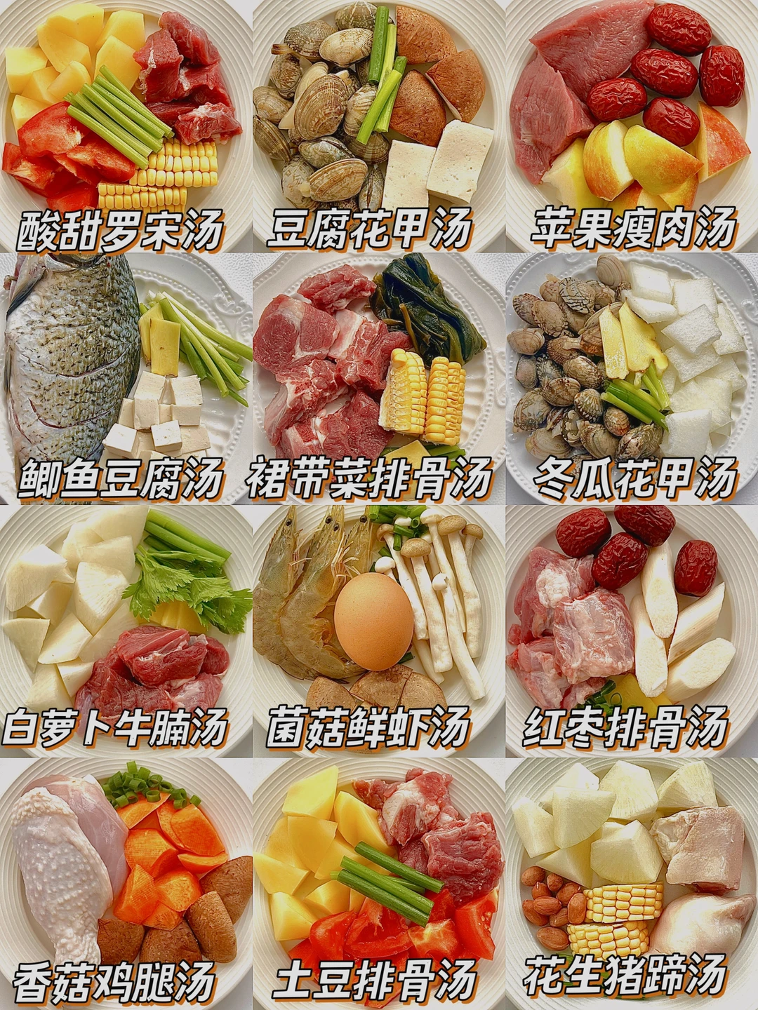12款鲜掉眉毛的营养炖汤来了❗️一定要试下哦