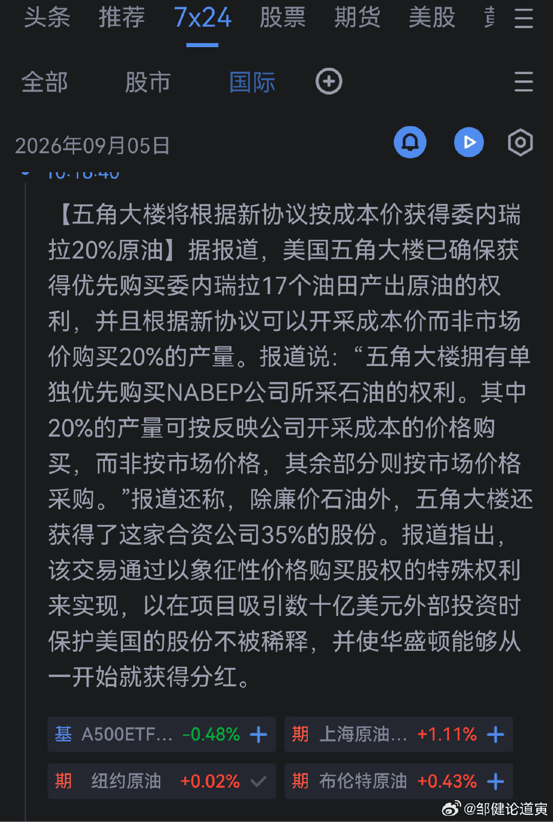 这是赤裸裸的资源掠夺，但是大家都觉得美国这么做是天经地义，这就是可悲之处。 ​