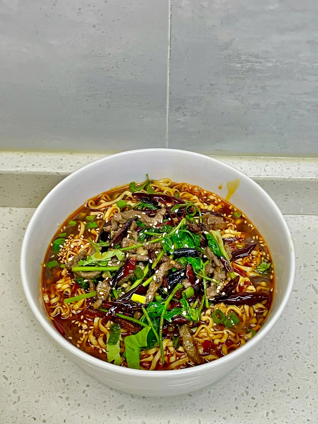 超过瘾的香辣牛肉面，附详细做法～