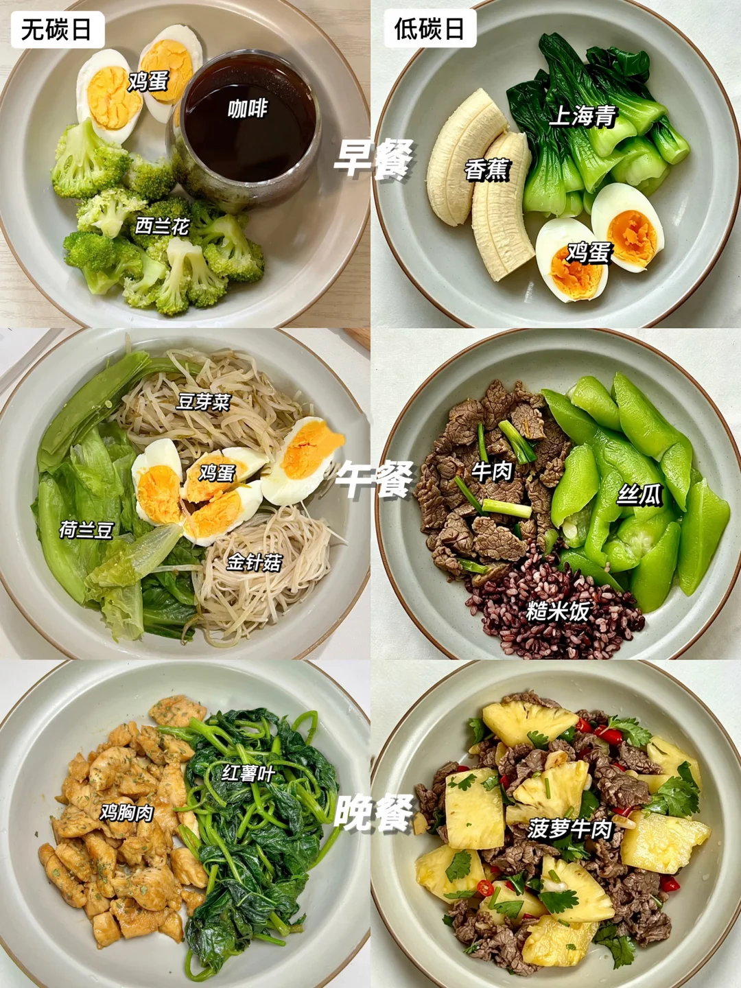 端午前10天瘦5斤碳循环减脂食谱合集