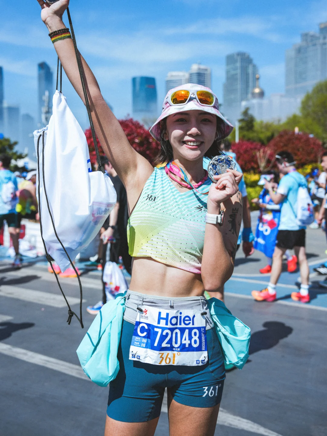 带着对13个坡的好奇心，跑完青岛半程马拉松