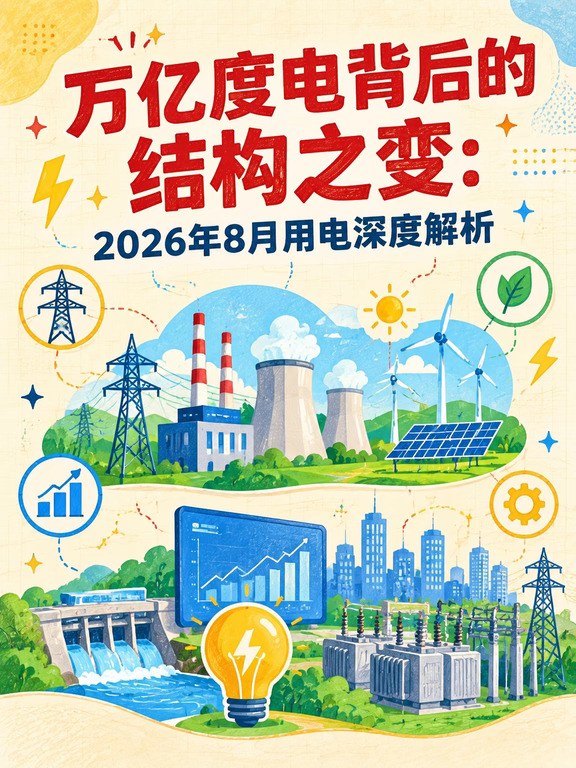 万亿度电背后：2026年8月用电深度解析