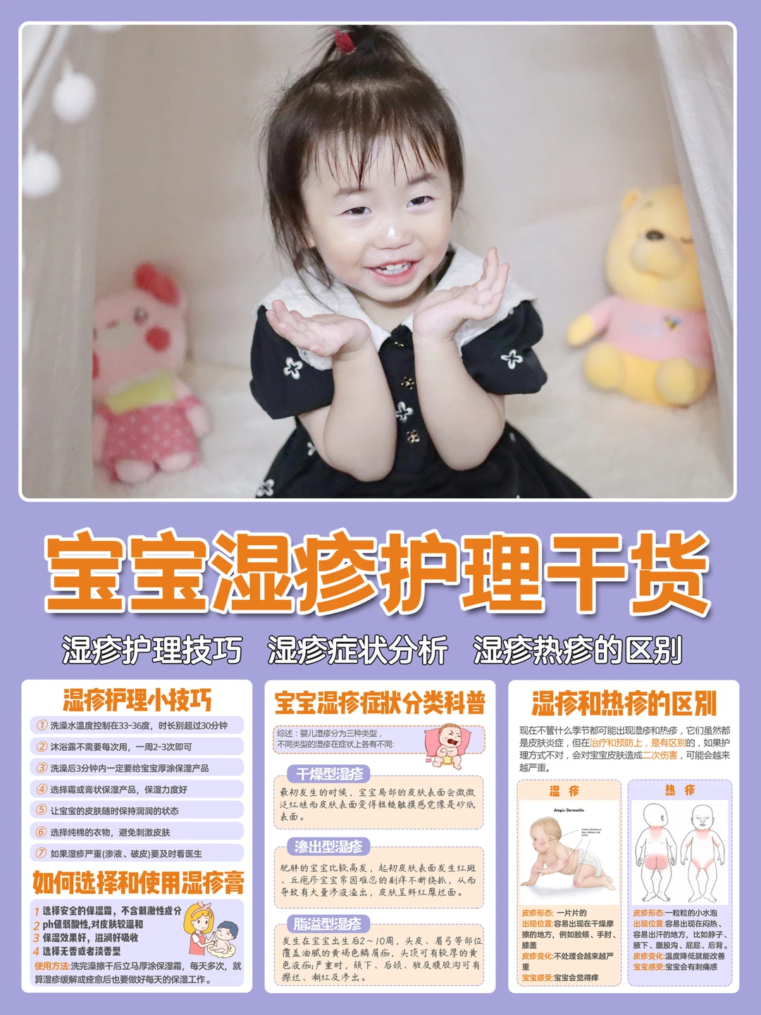 宝宝湿疹护理干货｜减少复发是关键！
