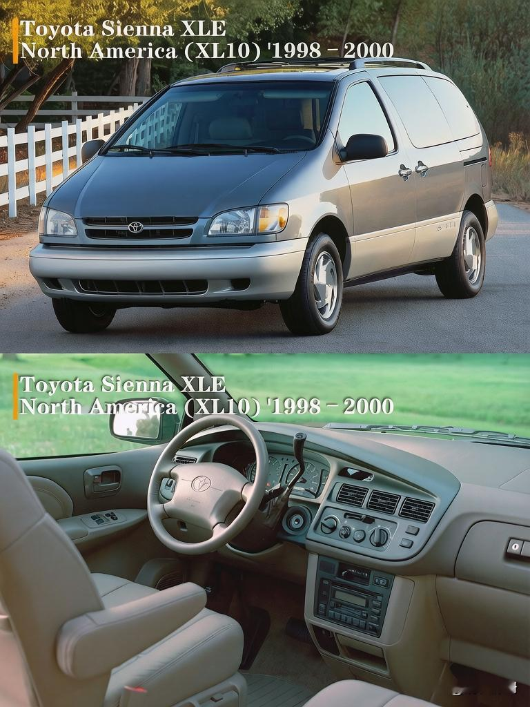 Toyota 丰田Sienna 赛那（1997年—2026年）变化图，哪一代给大家留下了深刻的记忆？