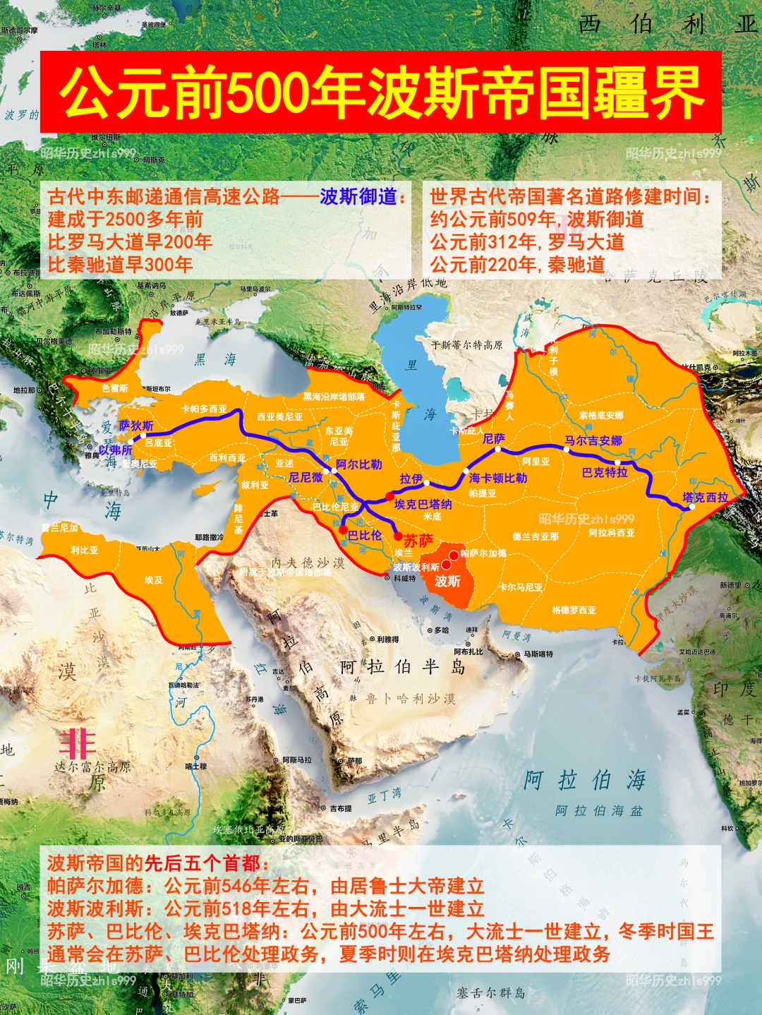 古波斯御道走向及其简史