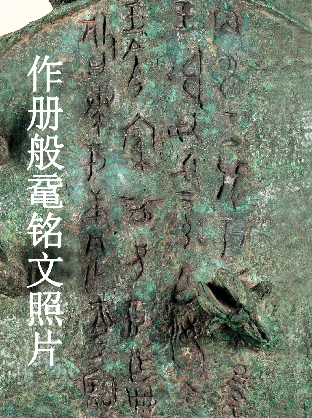 商代晚期作册般青铜鼋铭文实拍高清照片