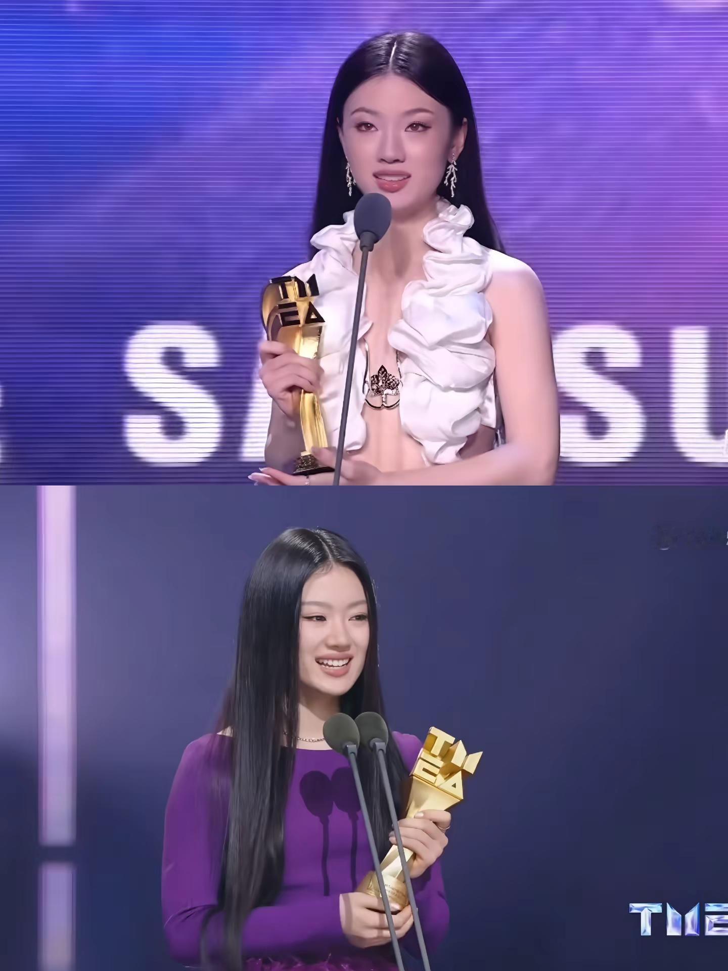 两年的年度最佳内地女歌手 见证了依依一次又一次的努力#TMEA #单依纯 #年度最佳女歌手